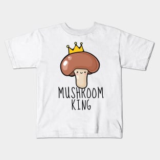 Mushroom King Funny Kids T-Shirt